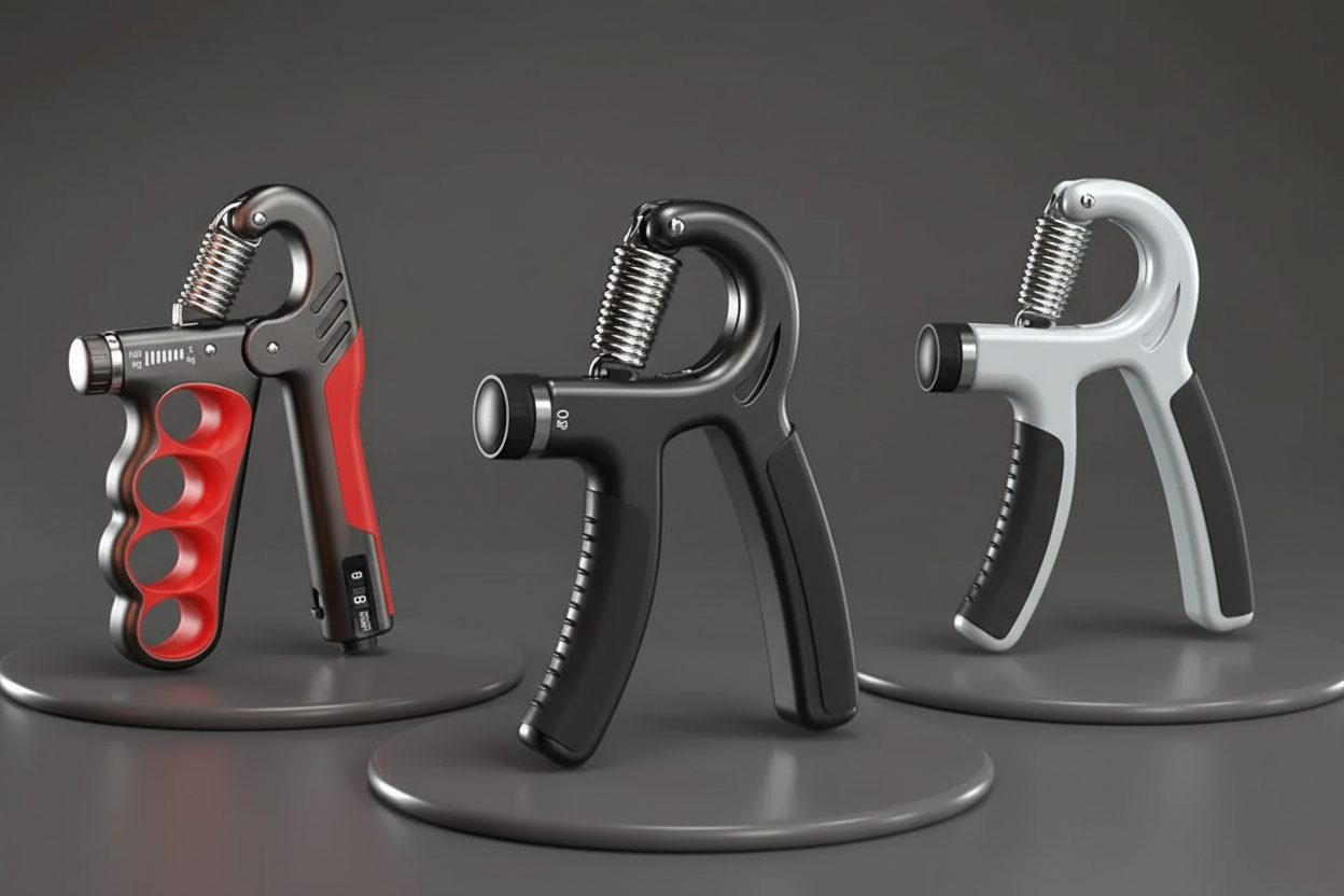 Tres hand grips juntos